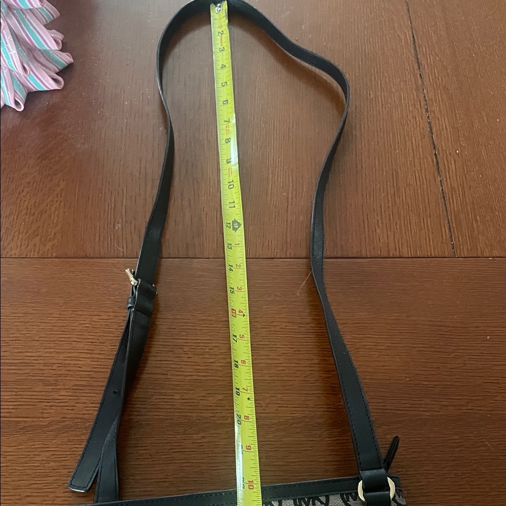 Michael Kors Monogram Black and Tan Crossbody Bag - Picture 3 of 17
